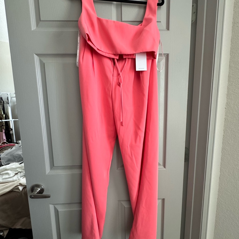 Lovers + Friends Pink Wide Leg Jumpsuit - Picture 4 of 8